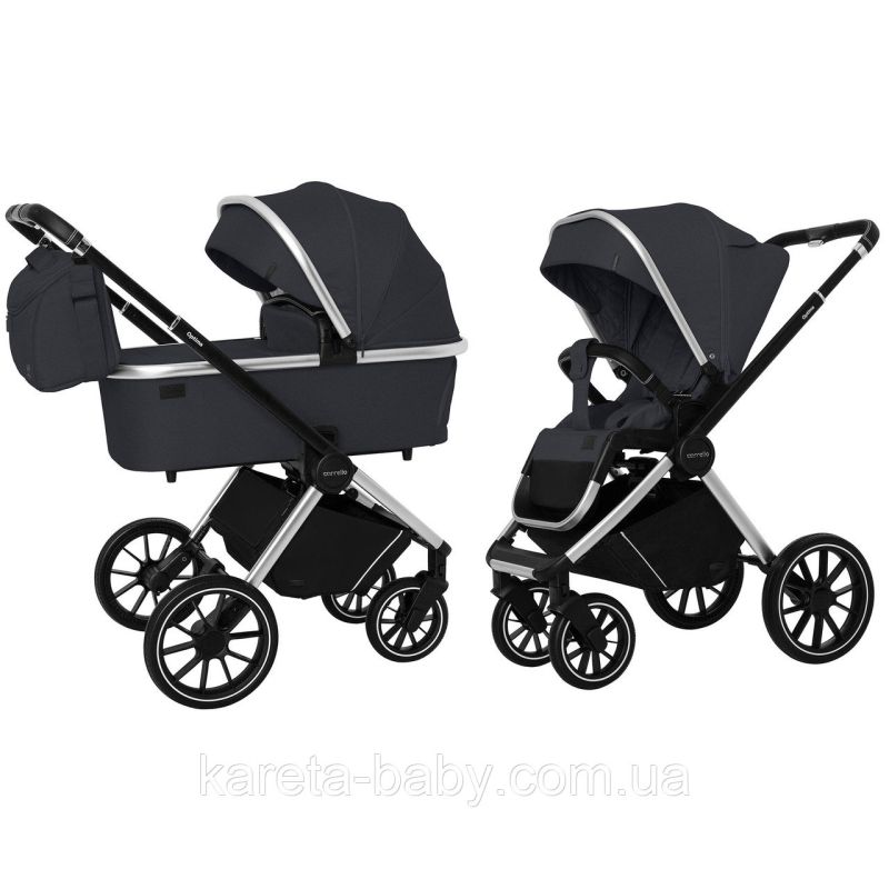 Коляска 2 в 1 CARRELLO Optima CRL-6503 Platinum Grey в льне