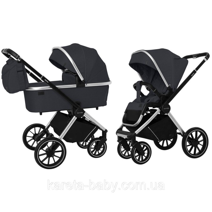 Коляска 2 в 1 CARRELLO Optima CRL-6503 Platinum Grey в льне