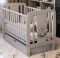 Кровать Babyroom Собачка маятник, ящик, откидной бок DSMYO-3  бук серый