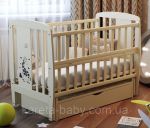 Ліжко Babyroom Жирафік маятник, ящик, відкидний бік DJMYO-3 бук слонова кістка