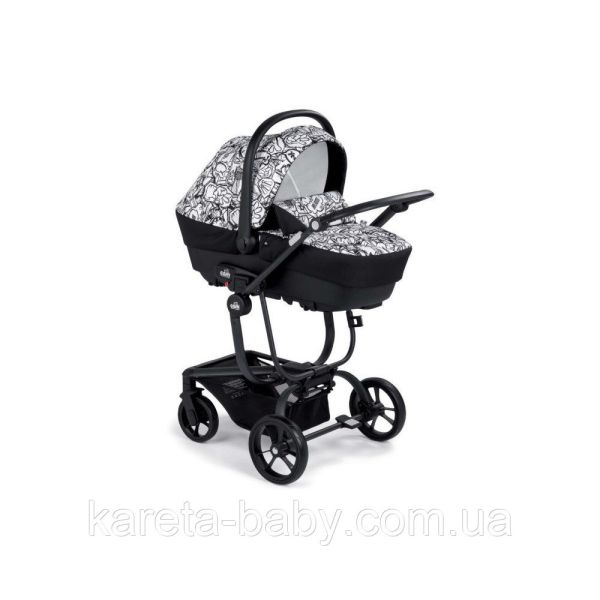 Коляска 3 в 1 Cam Taski SPORT чорно-біле графіті