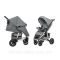 Коляска прогулочная CARRELLO Vista CRL-5511 Shark Gray в льне +дождевик L /1/ MOQ