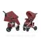 Коляска прогулочная CARRELLO Vista CRL-5511 Ruby Red в льне +дождевик L /1/ MOQ