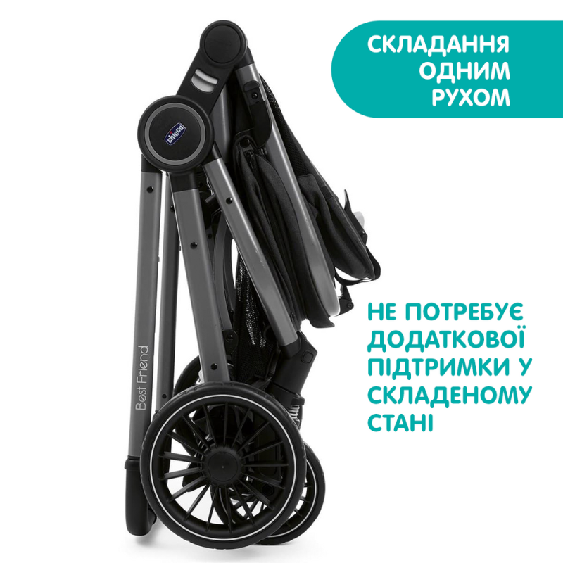 Коляска прогулочная Chicco Best Friend Pro Stroller (голубой)