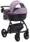 Коляска 2 в 1 Bair Next кожа 100% 15 светло-сиреневый