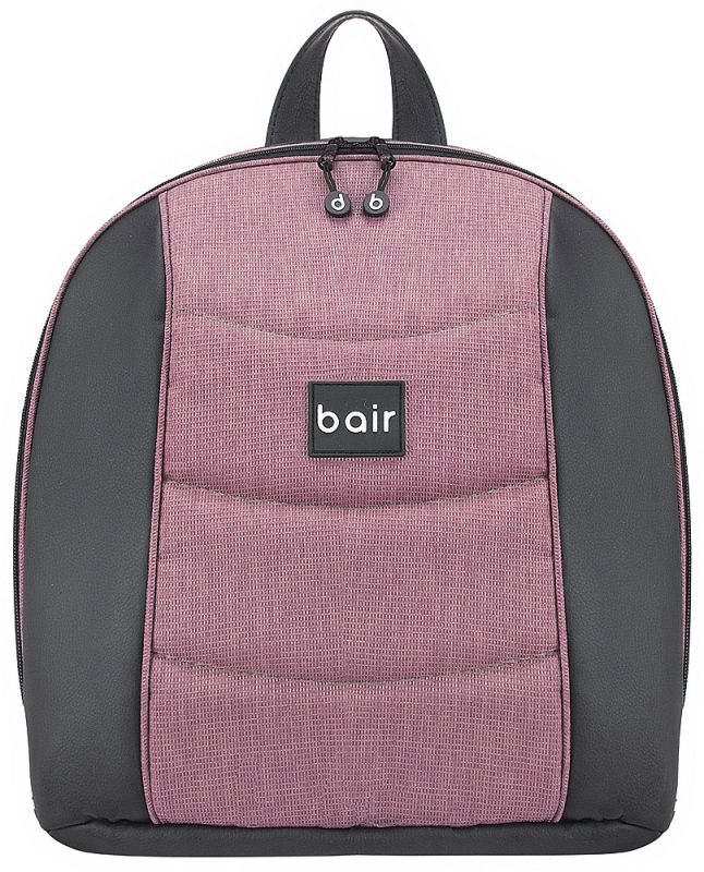 Коляска 2 в 1 Bair Play Plus Soft BPS-948 сиреневый - черный (кожа)