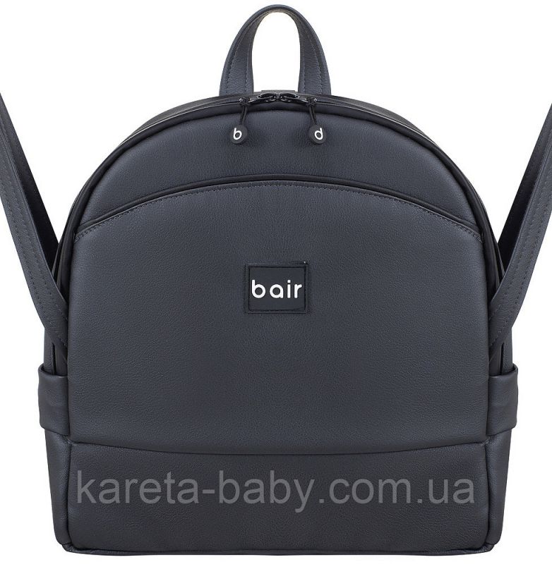 Коляска 2 в 1 Bair Next шкіра 100% 17 чорний (перламутр)