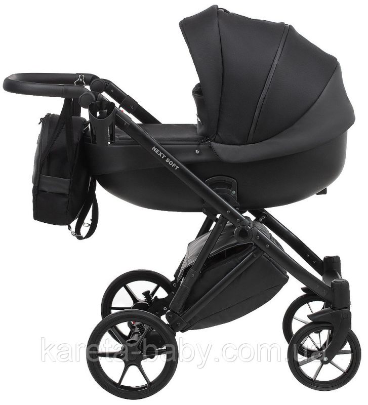 Коляска 2 в 1 Bair Next Soft 02 черный