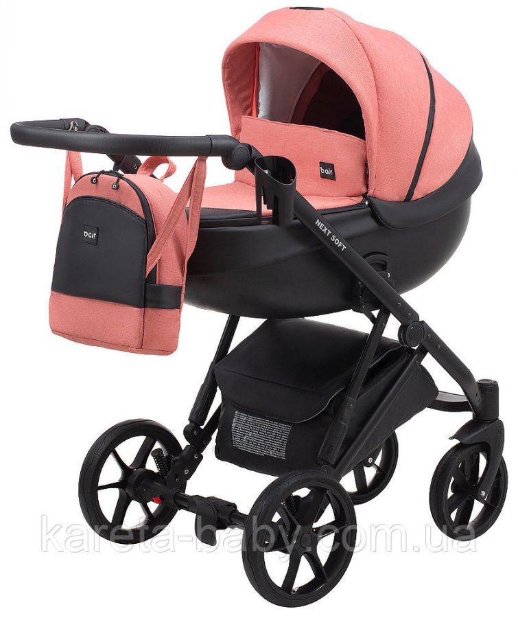 Коляска 2 в 1 Bair Next Soft 06 кораловий