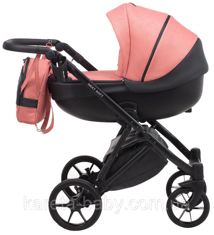 Коляска 2 в 1 Bair Next Soft 06 коралловый