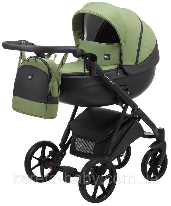 Коляска 2 в 1 Bair Next Soft 07 зелений