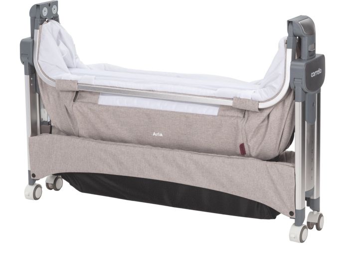 Приставная кроватка-манеж CARRELLO Aria CRL-16401 Silver Grey