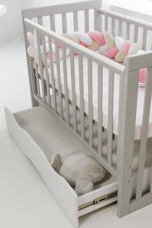 Детская кроватка Angelo Lux -11 серый