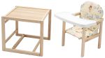 Стульчик- трансформер Babyroom Пони-230 eko без лака пластиковая столешница  желтый (винни пух)