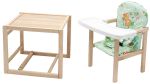 Стульчик- трансформер Babyroom Пони-230 eko без лака пластиковая столешница  зеленый (мишки и пчелки)