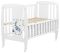 Кровать Babyroom Жирафик откидной бок, колеса DJO-01  бук белый
