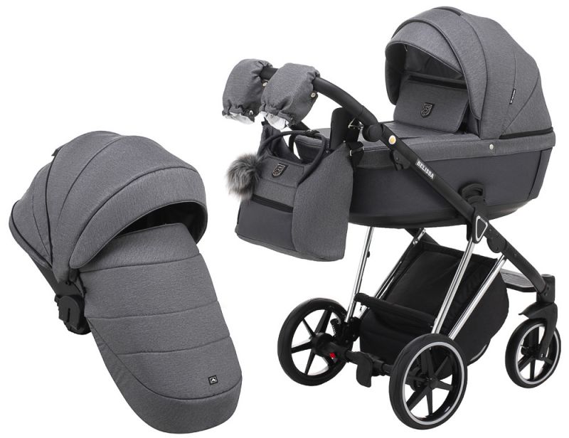Коляска 2 в 1 Adamex Belissa Special Edidion (Chrome) PS-609