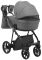 Коляска 2 в 1 Adamex Belissa ECO кожа 100% SA-4 темно-серый