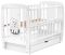 Кровать Babyroom Собачка маятник, ящик, откидной бок DSMYO-3  бук белый Кровать Babyroom Собачка маятник, ящик, откидной бок DSMYO-3  бук белый