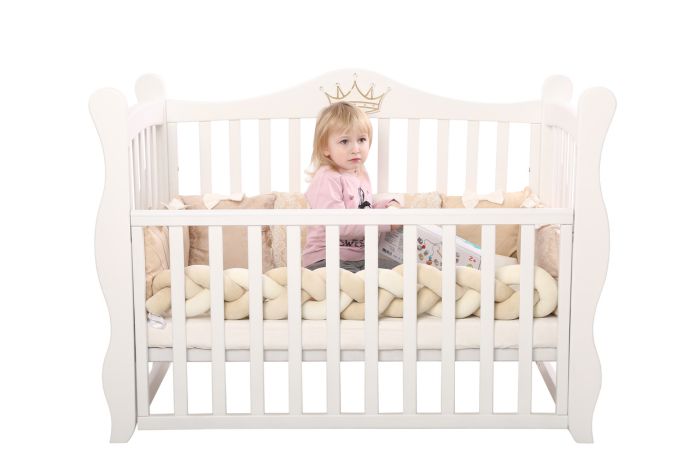 Детская кроватка - диван Angelo Lux - 10 белый