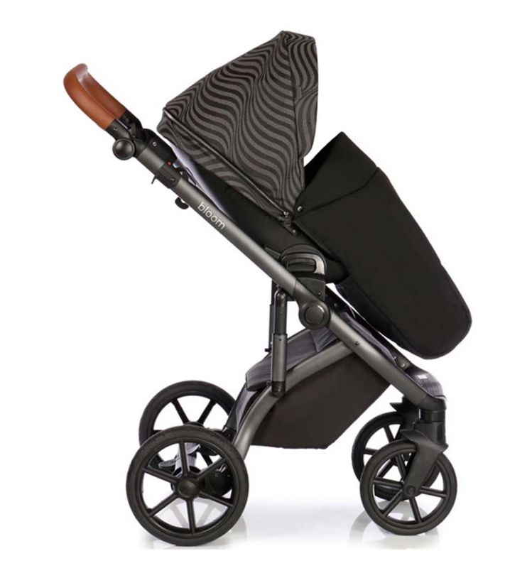 Коляска 2 в 1 Roan Bloom Black Pear, черный