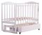 Кровать Babyroom Зайчонок Z301 маятник, ящик  белая