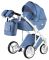 Коляска 2 в 1 Adamex Luciano jeans Q4 голубой