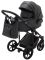 Коляска 2 в 1 Adamex Porto Light ECO кожа 100% SA-5 графит
