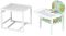 Стульчик- трансформер Babyroom Пони-240 белый пластиковая столешница  зеленый (мишки и пчелки)