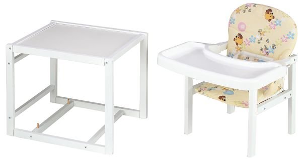 Стульчик- трансформер Babyroom Пони-240 белый пластиковая столешница  бежевый (винни пух) Стульчик- трансформер Babyroom Пони-240 белый пластиковая столешница  бежевый (винни пух)