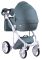 Коляска 2 в 1 Adamex Luciano кожа 100% Q114 нефрит