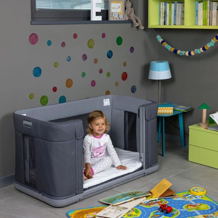 Приставная кроватка Chicco Next2Me Forever Slate Grey