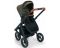 Коляска 2 в 1 Neonato Puro Urban на черной раме оливковый с черным полосками