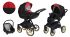 Коляска 2 в 1 Kunert Talisman 03 Black- Red