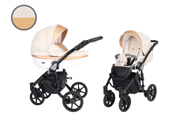 Коляска универсальная 2 в 1 Kunert Mila 03 Cream Gold