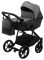 Коляска 2 в 1 Bair Kiwi кожа 100% BK-21/15 серый - графит