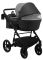 Коляска 2 в 1 Bair Kiwi кожа 100% BK-21/15 серый - графит