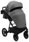 Коляска 2 в 1 Bair Kiwi кожа 100% BK-21/15 серый - графит
