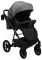 Коляска 2 в 1 Bair Kiwi кожа 100% BK-21/15 серый - графит