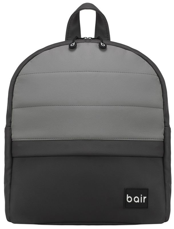 Коляска 2 в 1 Bair Kiwi кожа 100% BK-21/15 серый - графит