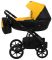Коляска 2 в 1 Bair Kiwi кожа 100% BK-63/15 желтый - черный