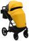 Коляска 2 в 1 Bair Kiwi кожа 100% BK-63/15 желтый - черный