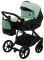 Коляска 2 в 1 Bair Kiwi кожа 100% BK-8/15 мятный - черный