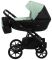 Коляска 2 в 1 Bair Kiwi кожа 100% BK-8/15 мятный - черный