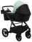 Коляска 2 в 1 Bair Kiwi кожа 100% BK-8/15 мятный - черный