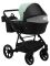 Коляска 2 в 1 Bair Kiwi кожа 100% BK-8/15 мятный - черный