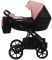 Коляска 2 в 1 Bair Kiwi шкіра 100% BK-44/15 рожевий (пудра) - чорний