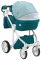 Коляска 2 в 1 Adamex Luciano jeans Q204 зелений (зигзаг)