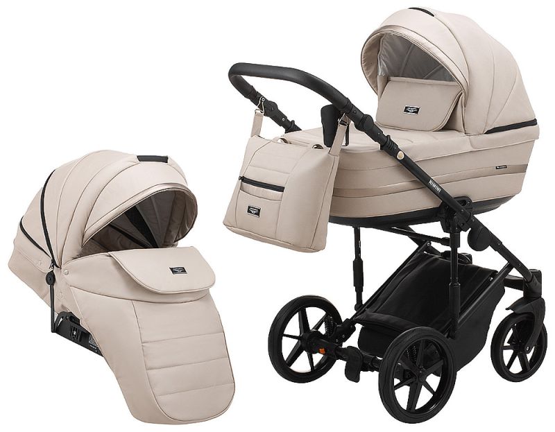 Коляска 2 в 1 Adamex Rimini ECO кожа 100% RI-213
