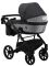 Коляска 2 в 1 Bair Kiwi Soft BKS-00/22 чорний - світло-сірий